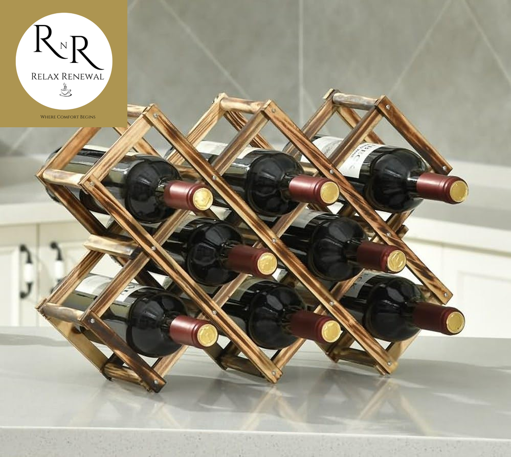 Magic good Wine Bottle Holder - Folding Double Bottle Rack