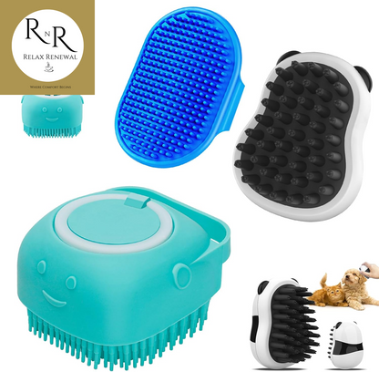 3 Piece Grooming Brushes for Short & Long Haired Pets-  (Blue Blue White)