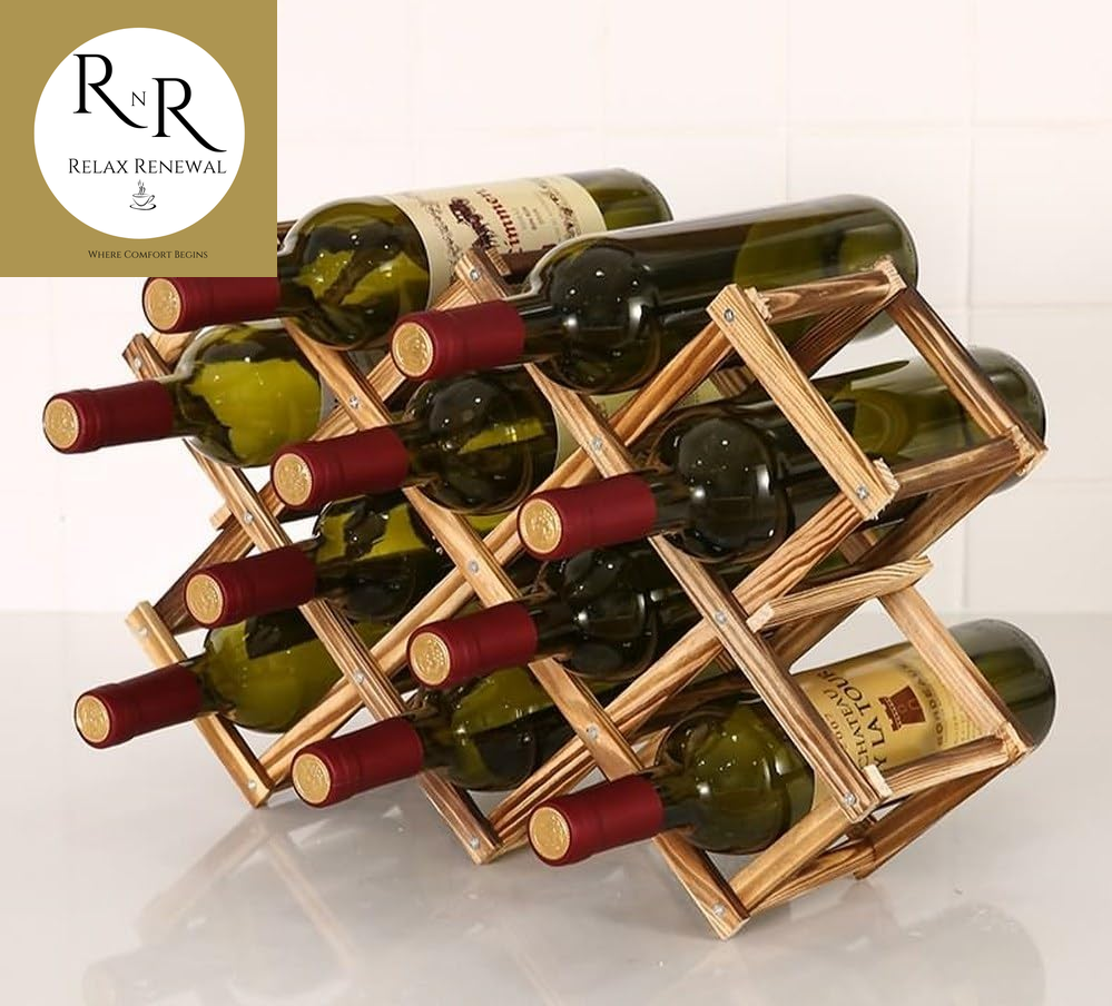 Stackable Wine Rack-  Foldable Design 