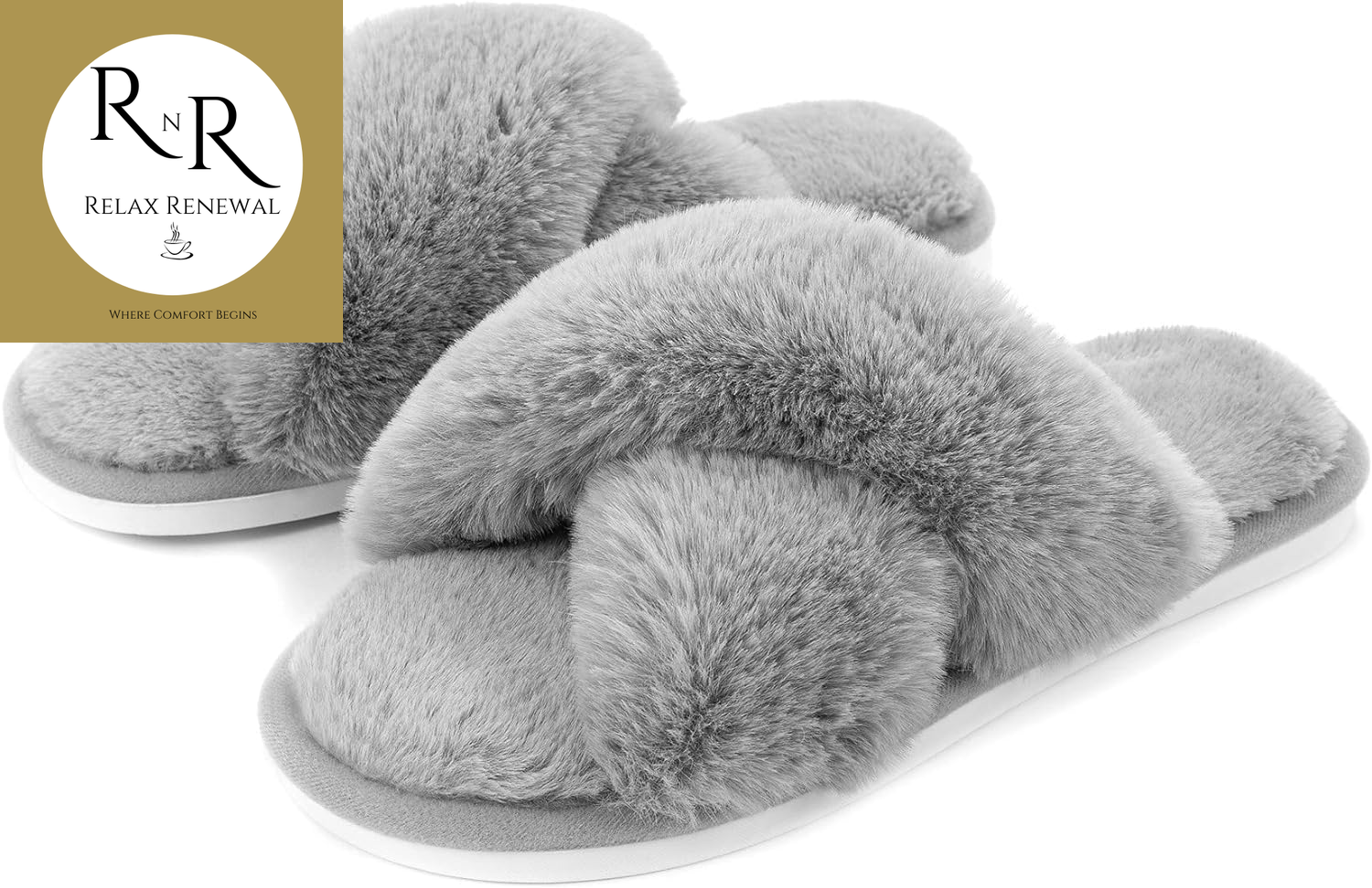Soft fuzzy slippers sale
